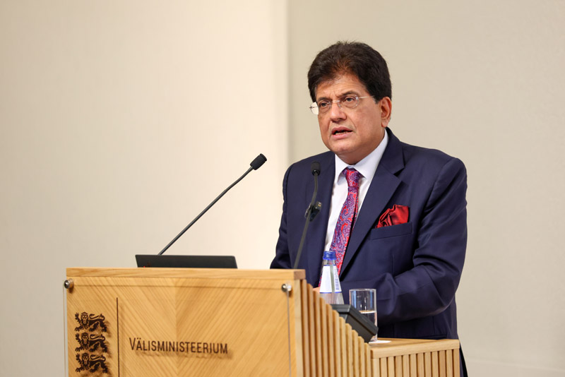 Hon'ble Minister of Commerce and Industry of India delivered keynote speech at India-Estonia Business Forum.